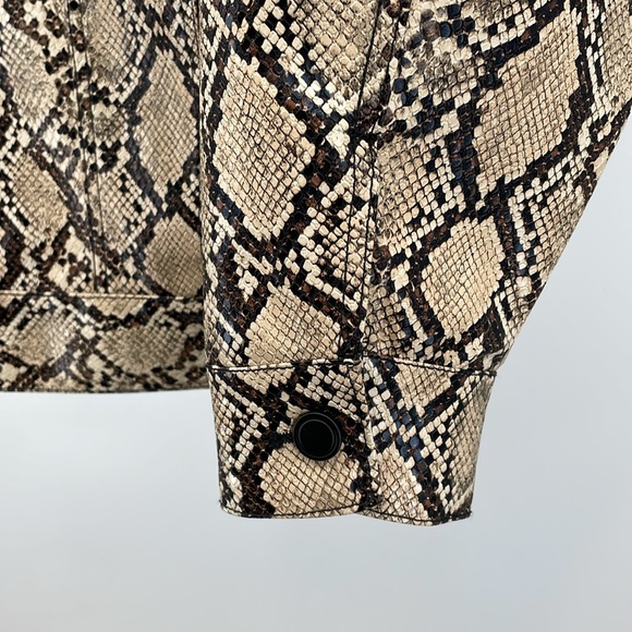 NWT Good American Oversized Snake Coat SIZE 2 - Picture 5 of 10